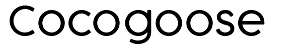 Cocogoose font preview